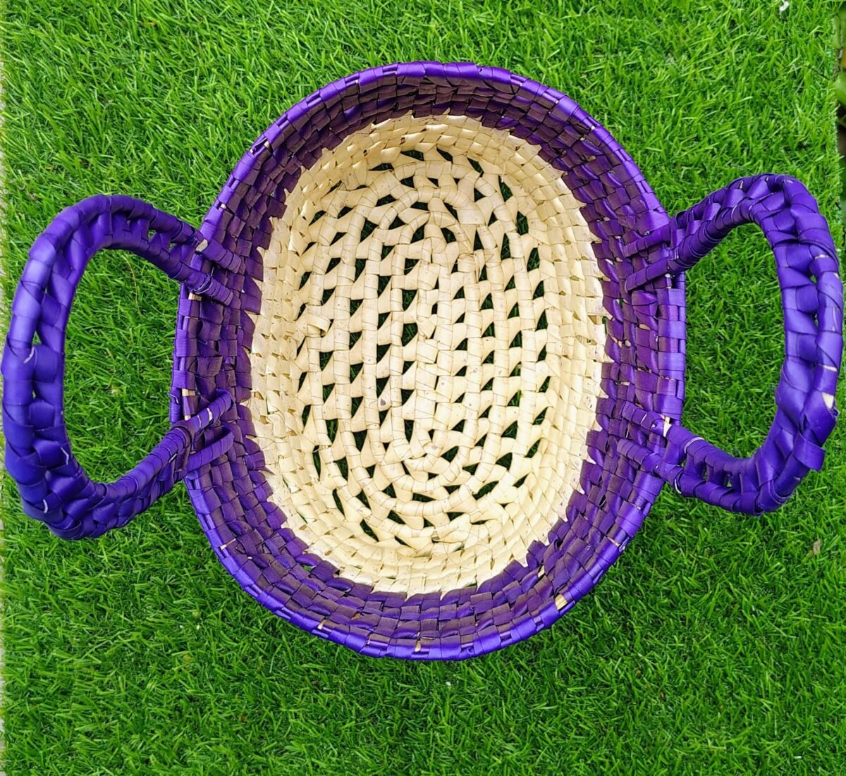 "Vibrant Handwoven Palm Baskets – Eco-Friendly & Stylish" - Image 2
