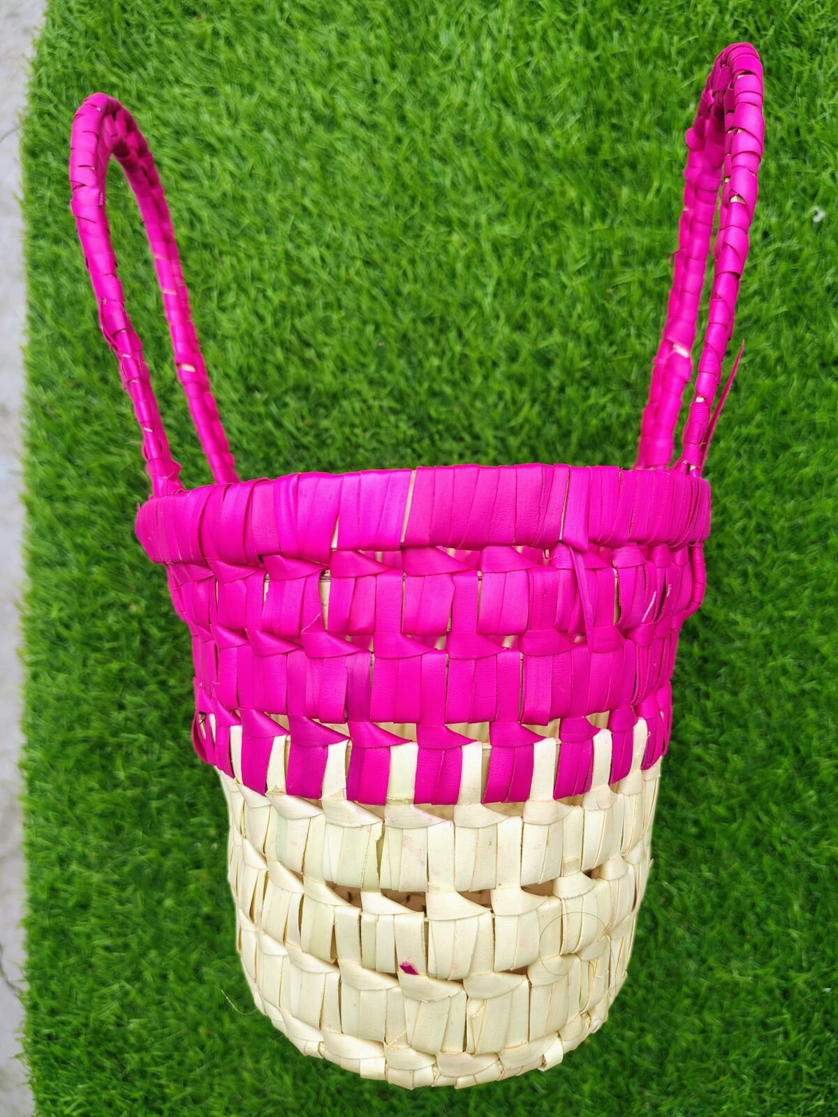"Vibrant Handwoven Palm Baskets – Eco-Friendly & Stylish" - Image 5