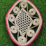 Diamond Shape Palm Leaf Pooja Plate