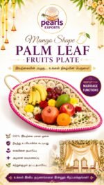 Mango Shape Palm Leaf Fruit Plate - Image 6