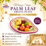 Mango Shape Palm Leaf Fruit Plate - Image 2