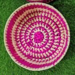 Handmade Palm Leaf Jewellery Box with Lid | Eco-Friendly Round Storage Box for Jewellery & Gifts - Image 4