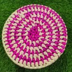 Handmade Palm Leaf Jewellery Box with Lid | Eco-Friendly Round Storage Box for Jewellery & Gifts - Image 2