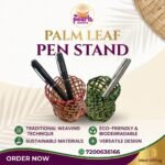Palm Leaf Pen Stand