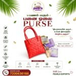 Palm Leaf Purse 5*5 Handle - Image 7