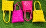 Palm Leaf Purse 5*5 Handle - Image 6