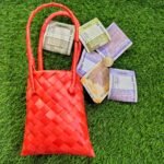 Palm Leaf Purse 5*5 Handle